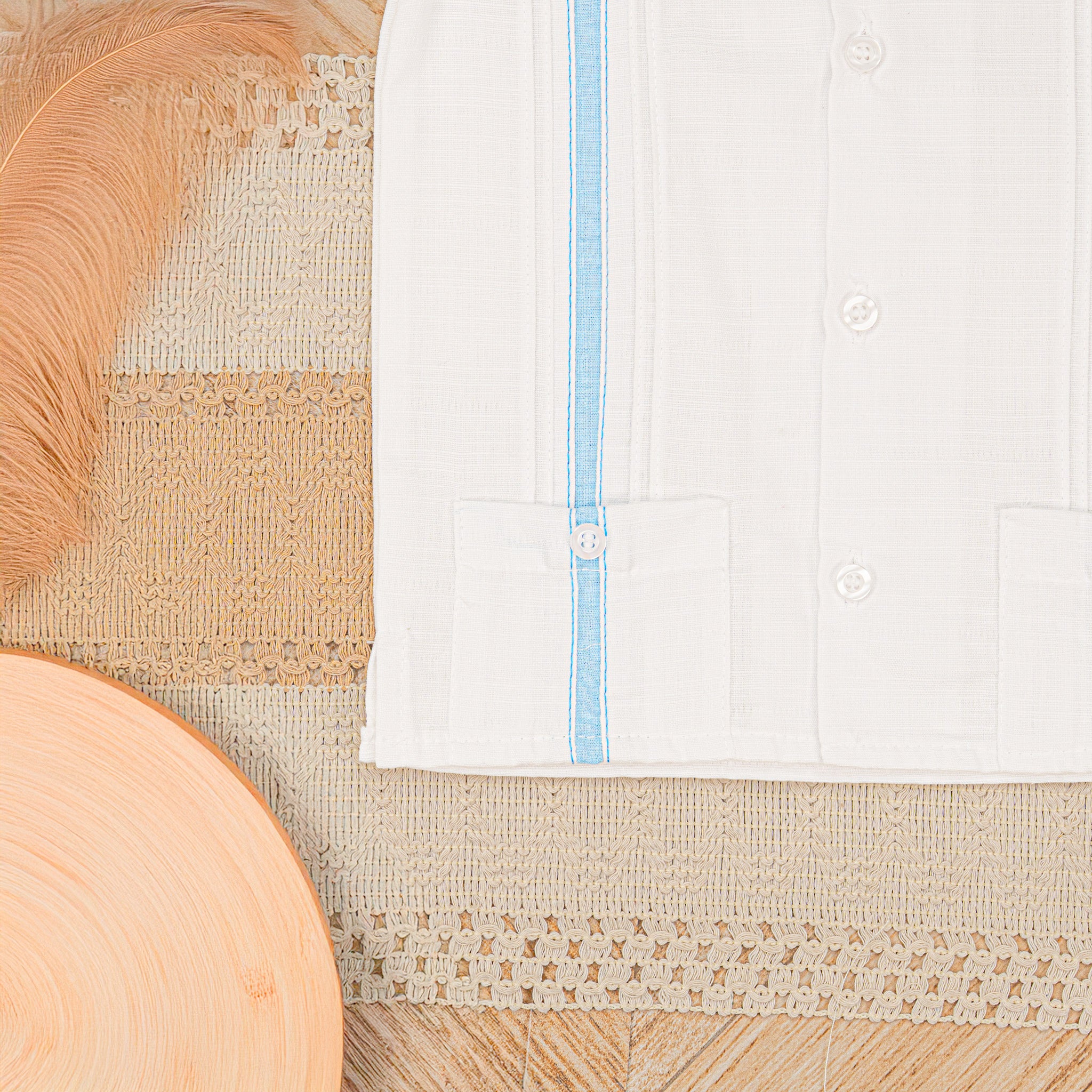Guayabera Manga Corta M-116 Lino