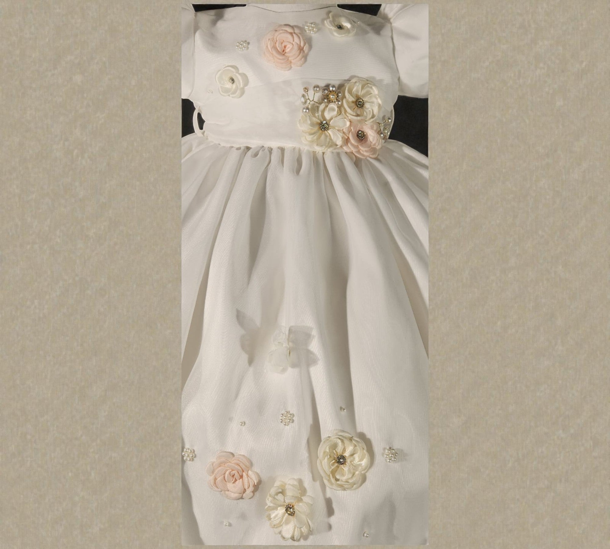 Ropón Niña Desmontable Hondas y Flores