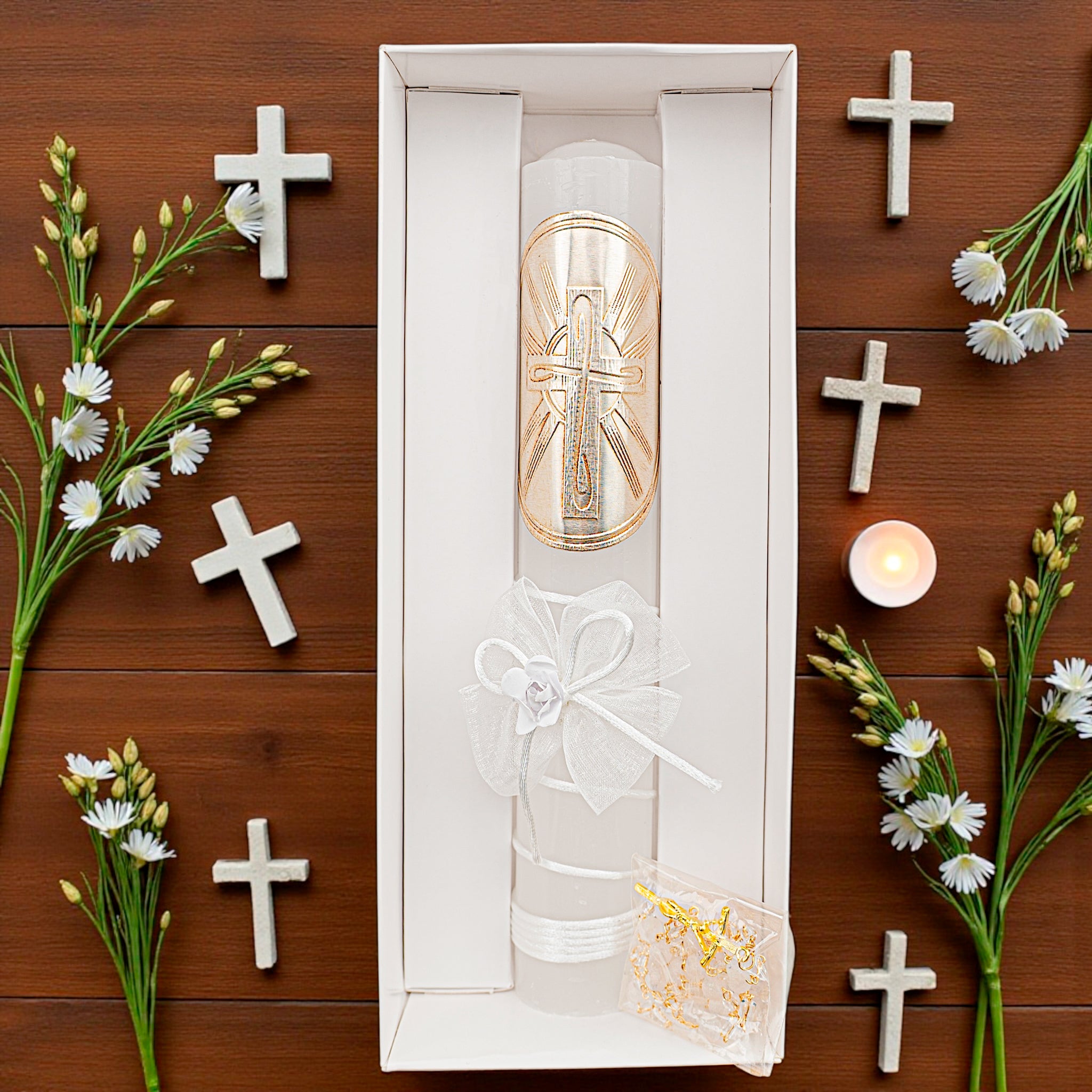 Kit de Vela Confirmación Con Rosario 1803