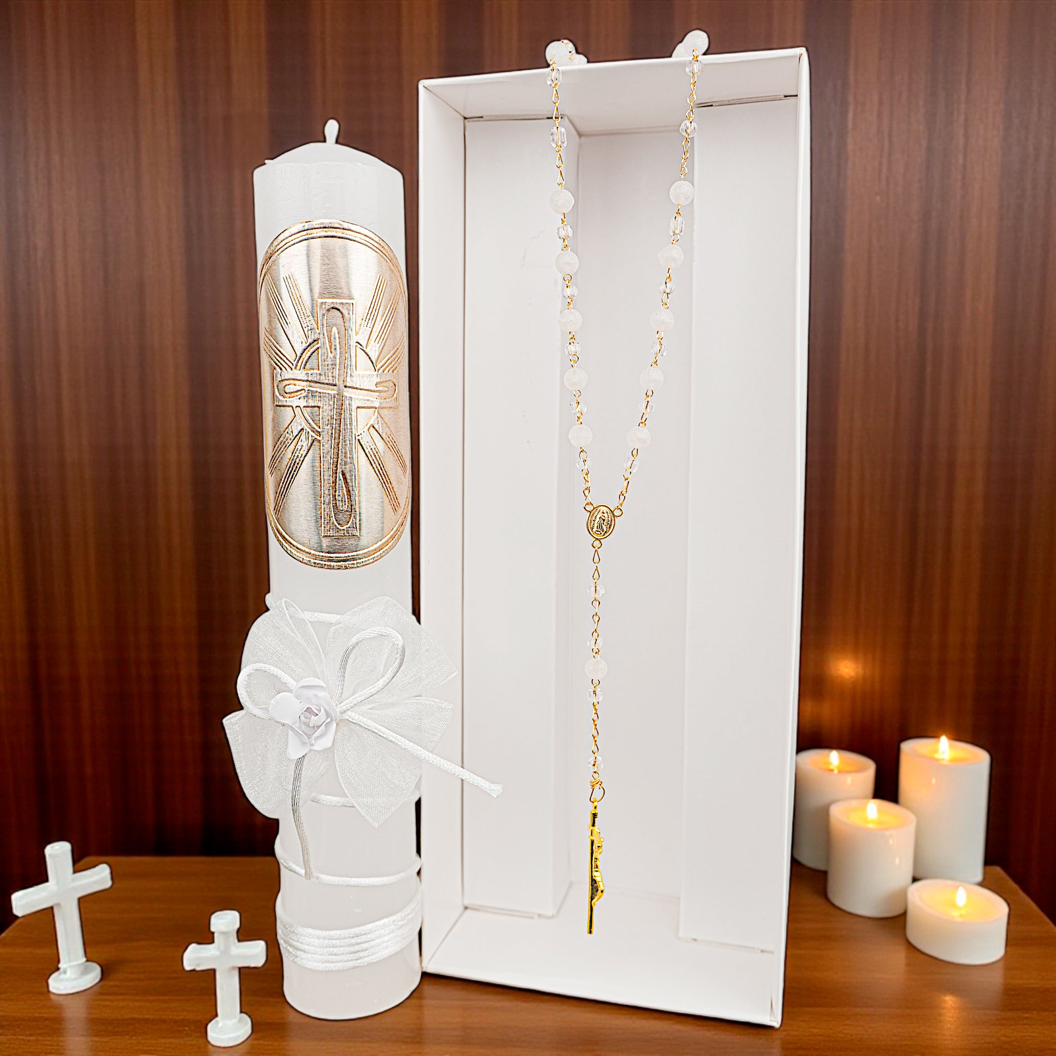 Kit de Vela Confirmación Con Rosario 1803