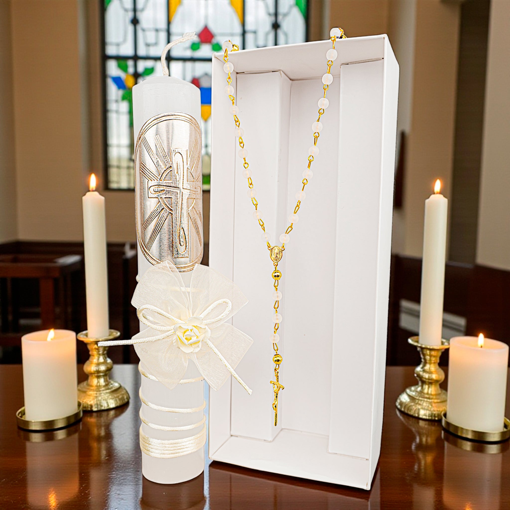 Kit de Vela Confirmación Con Rosario 1803