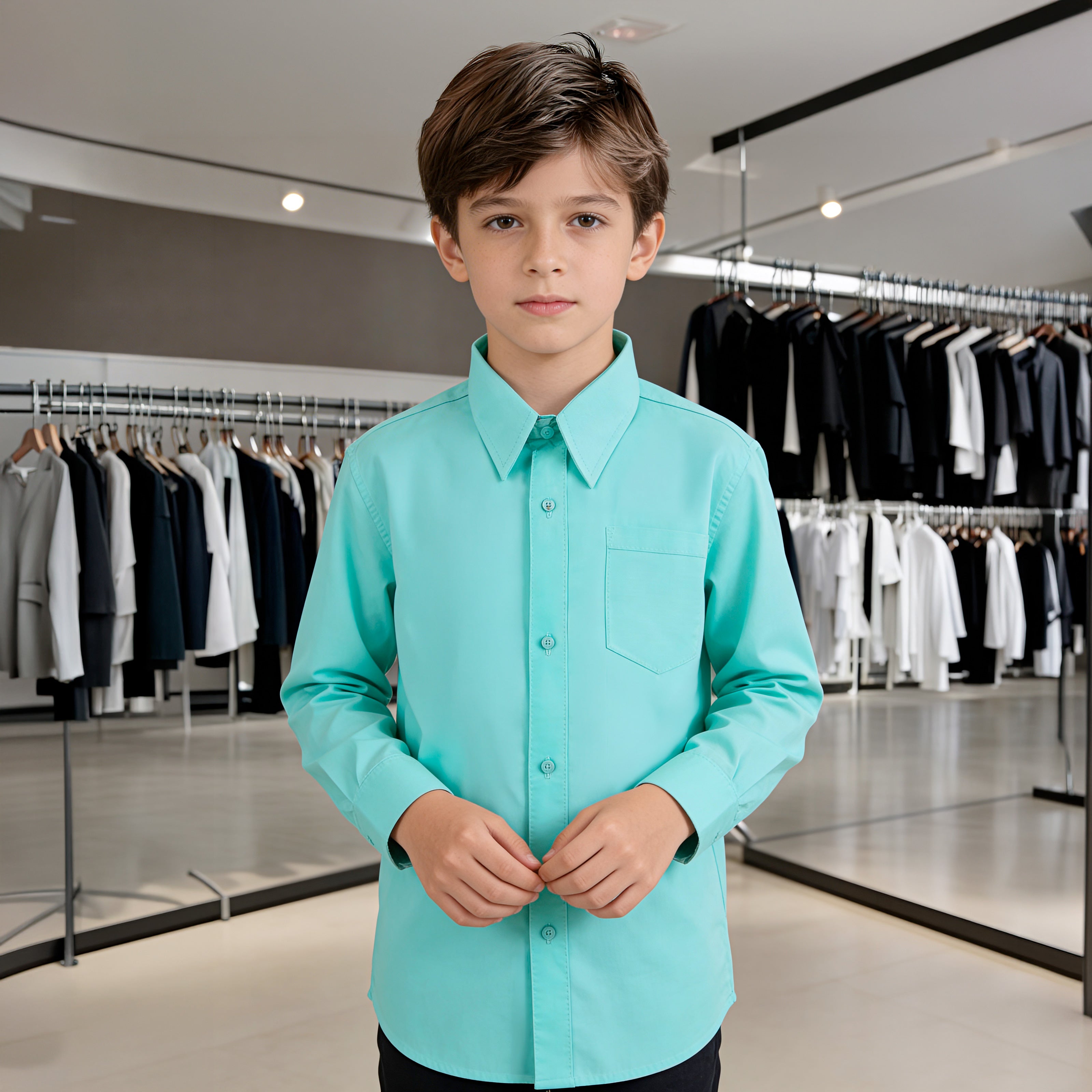 Camisa Manga Larga Menta