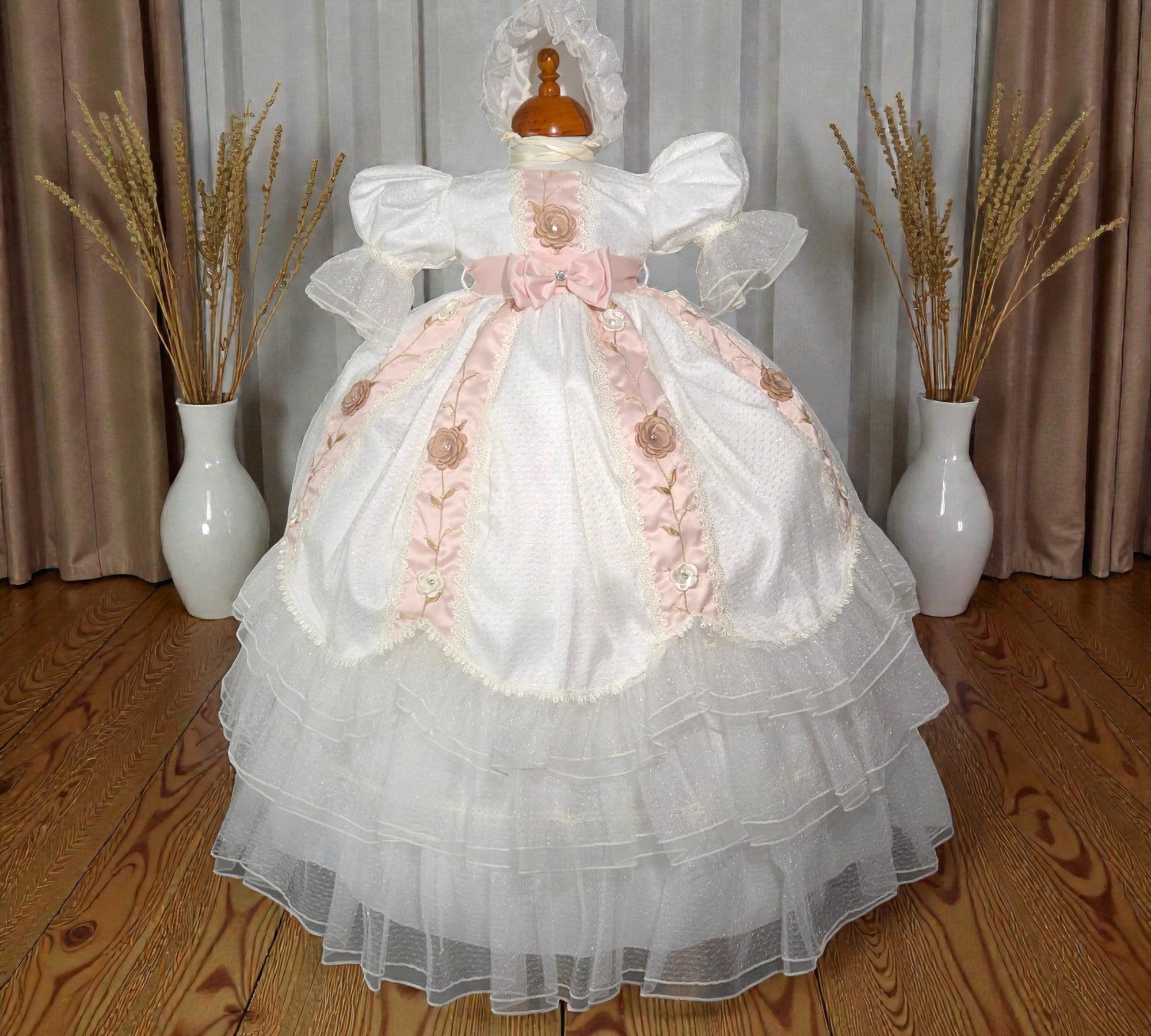 Ropón Niña Desmontable Tiras y Cuadros