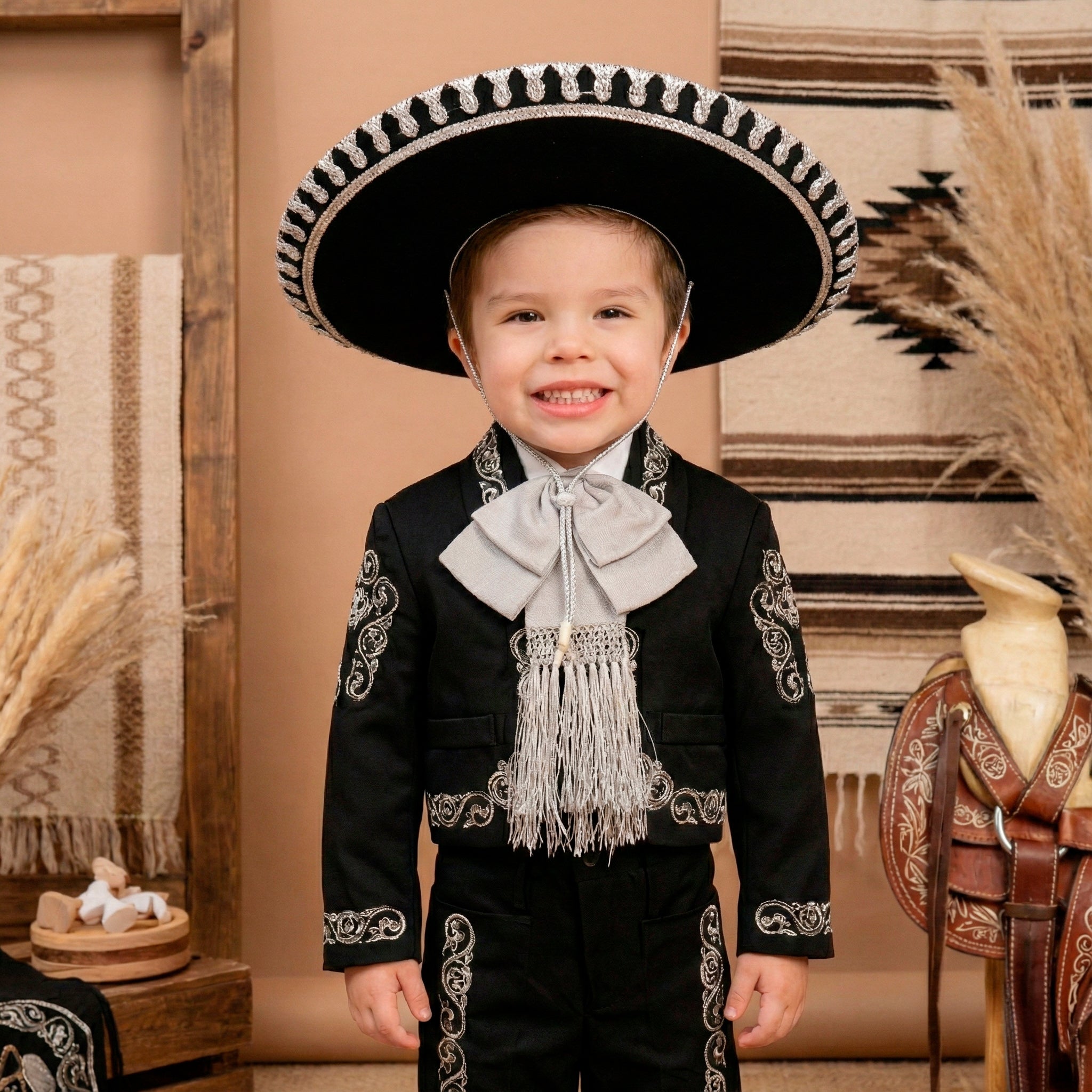 Traje Charro Tafetán con Sombrero