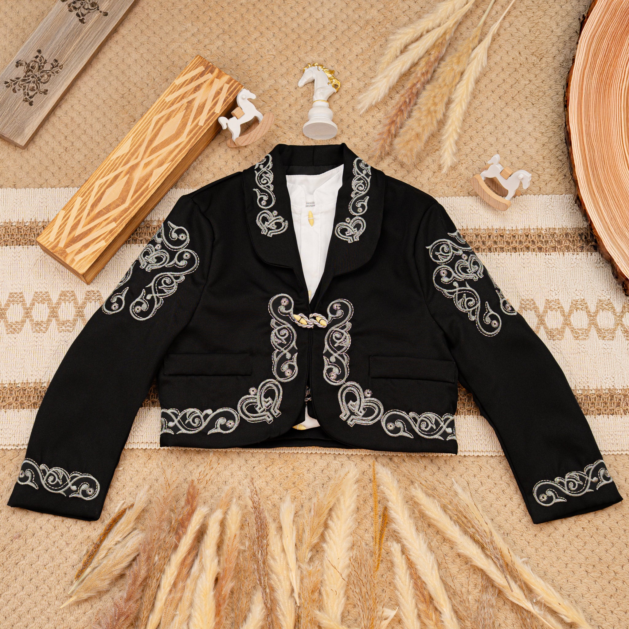 Traje Charro Tafetán con Sombrero