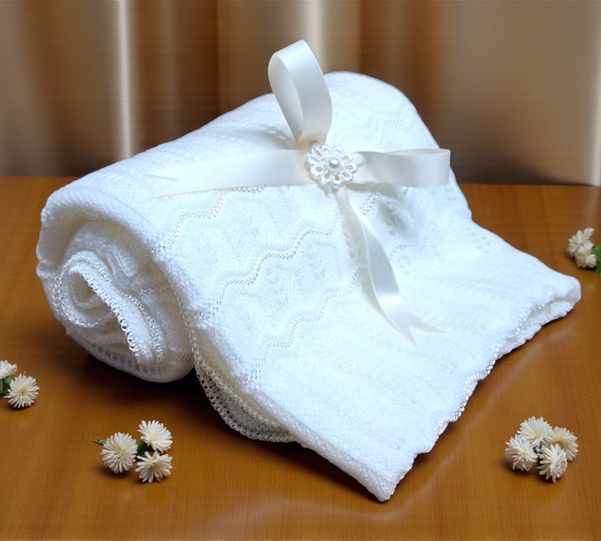 Cobija Bautizo Trenza Forrada