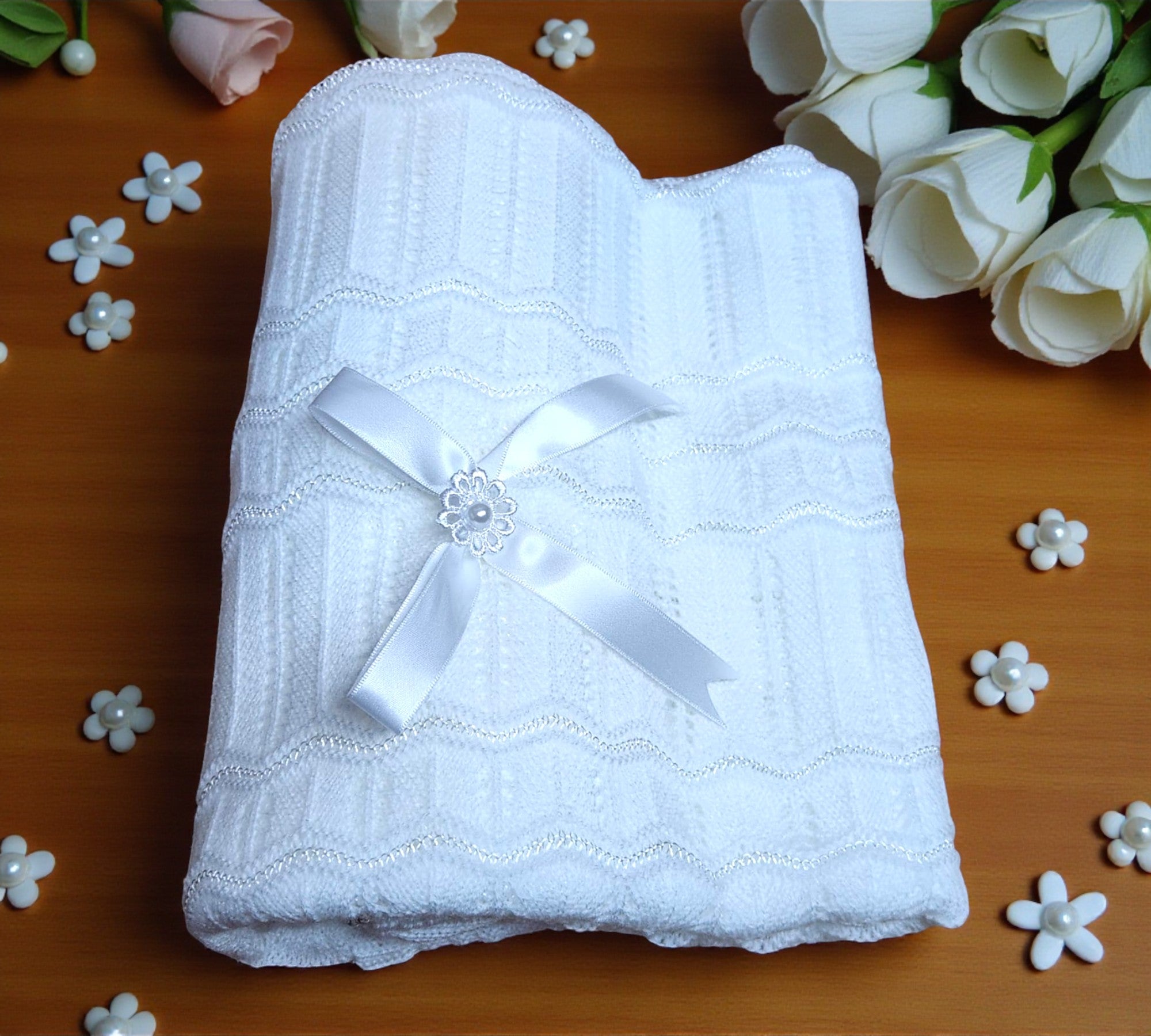Cobija Bautizo Trenza Forrada