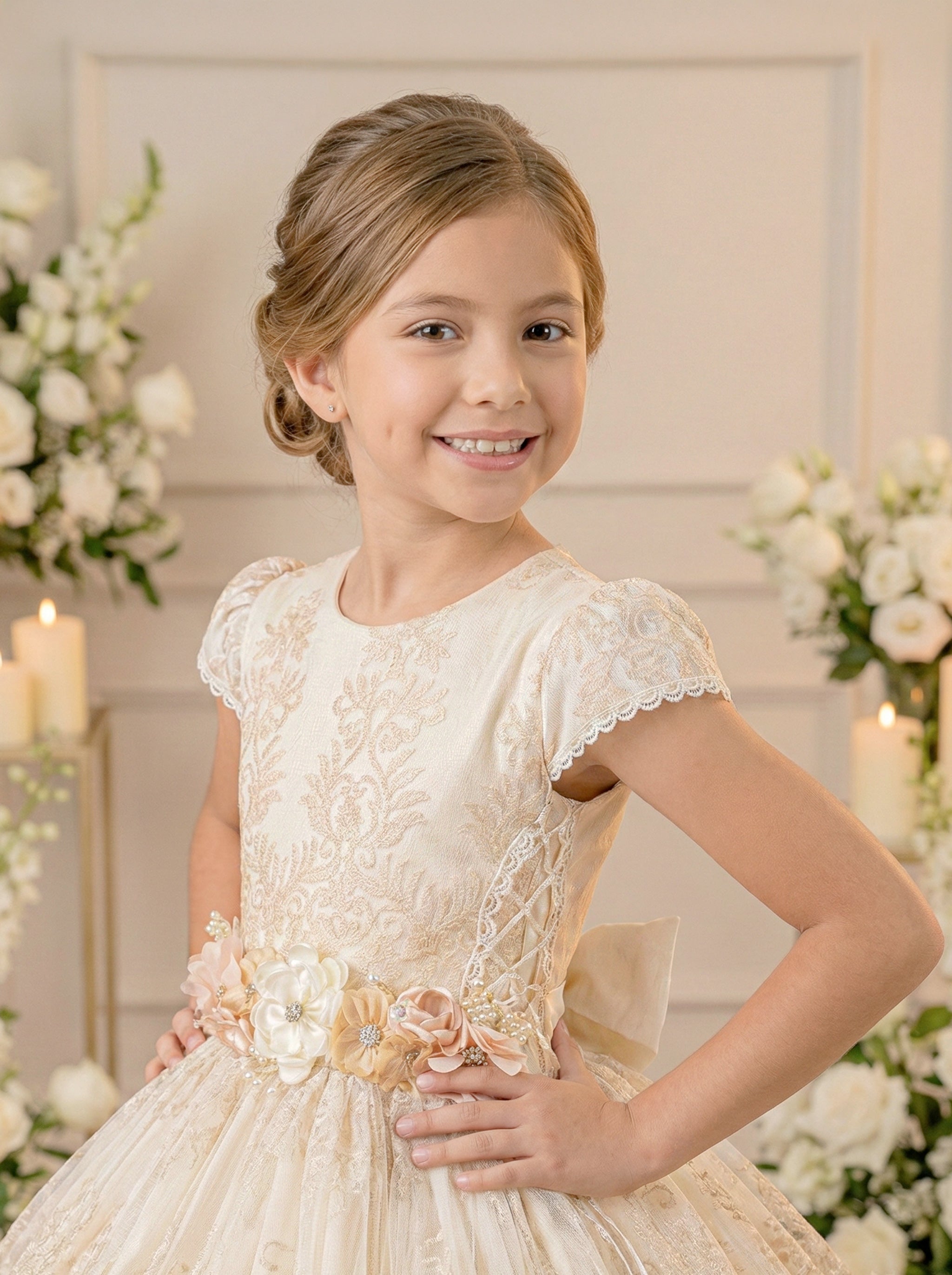 Paquete Premium Vestido Primera Comunión Kristel