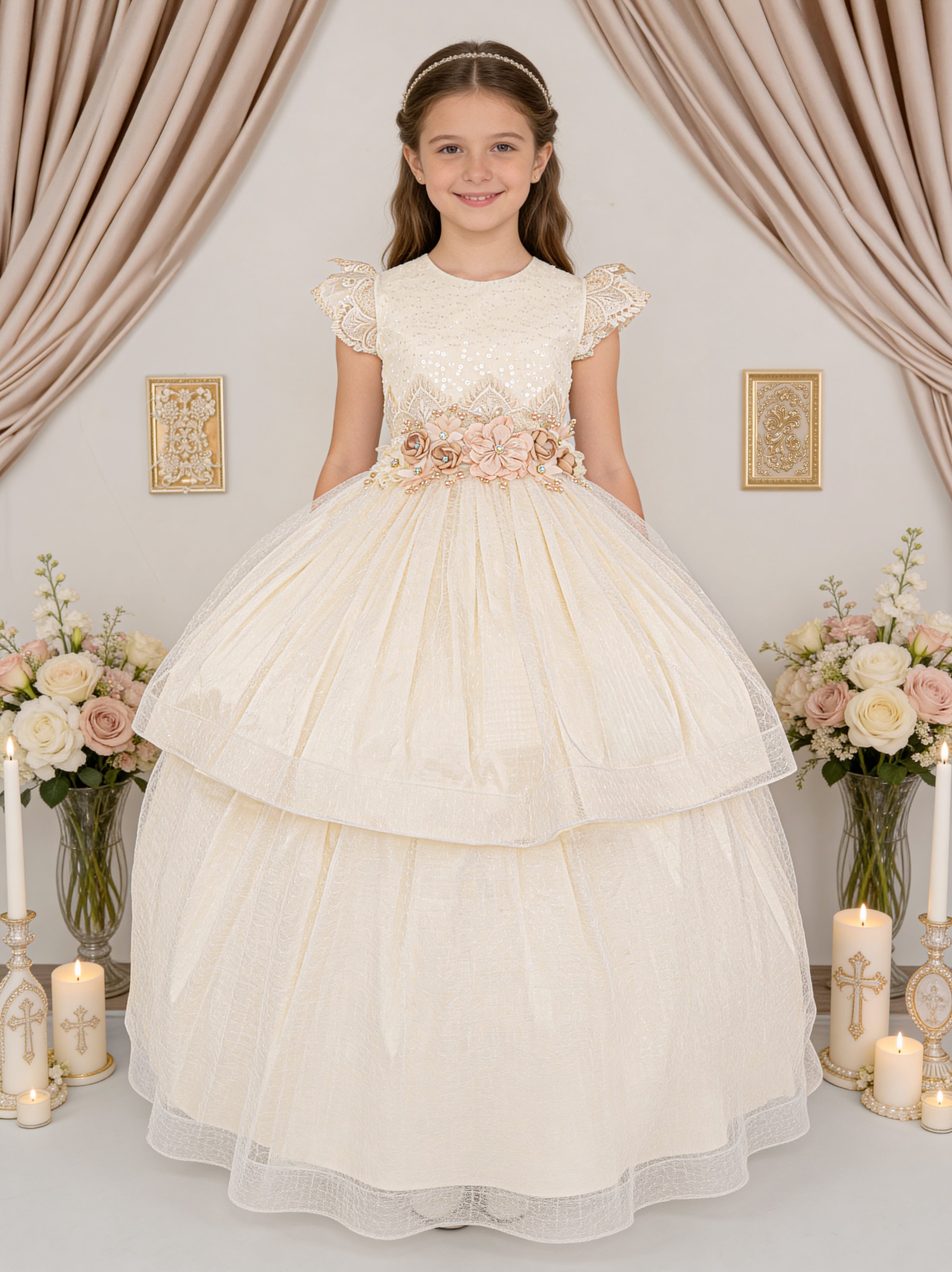 Vestido Primera Comunión Valentina Desmontable