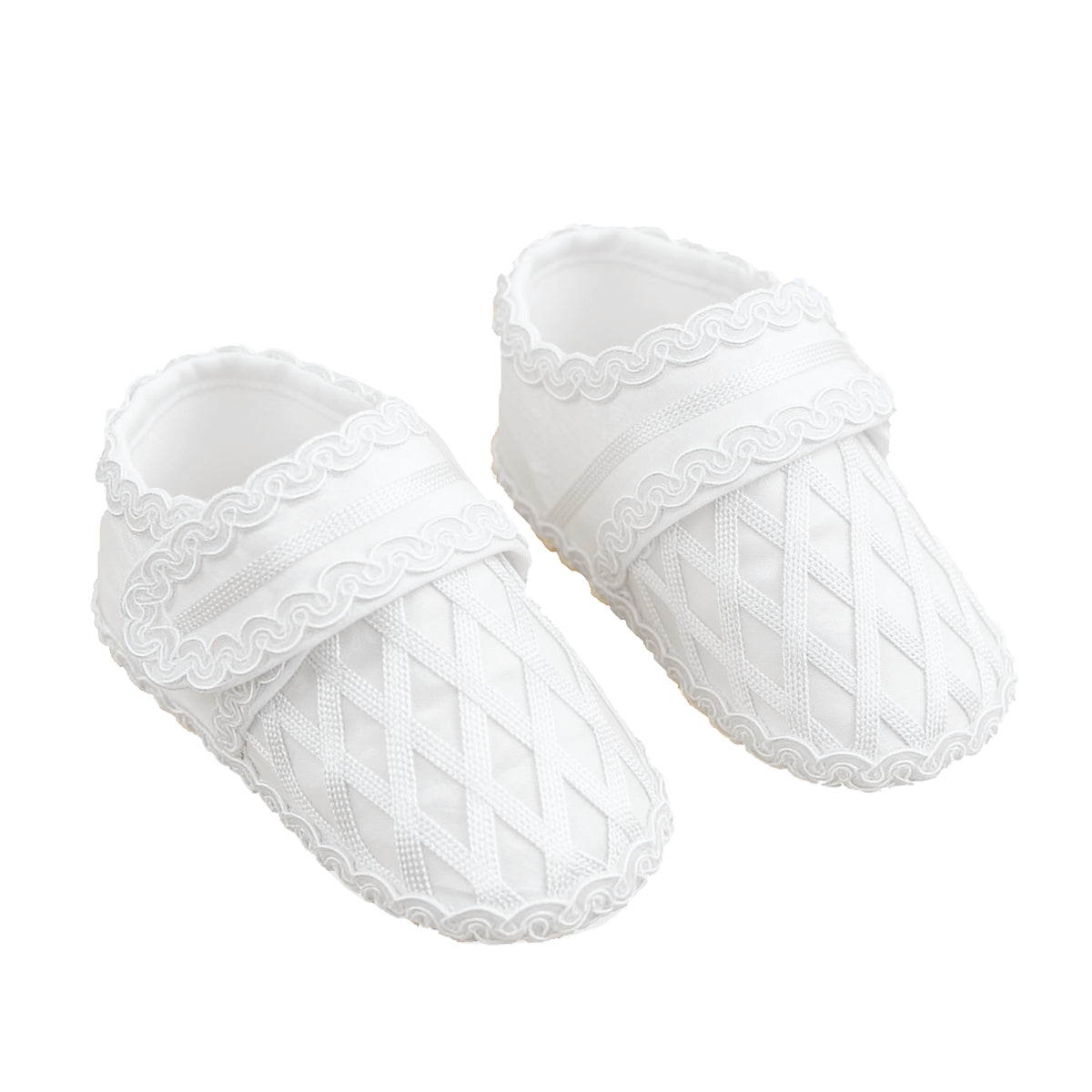 AMAZON-BLANCO Zapato Tela Bautizo 023 Blanco