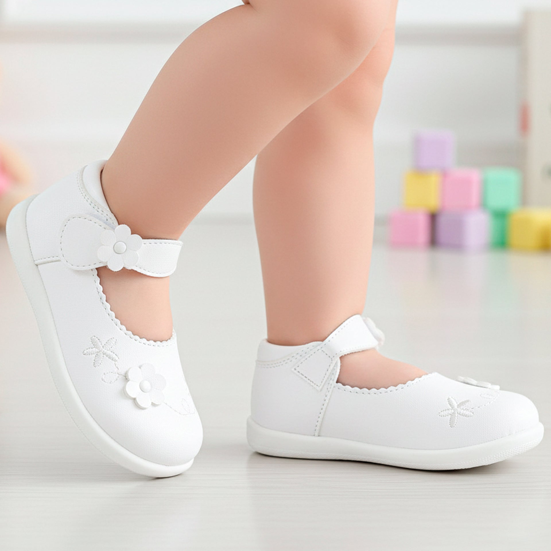 Zapatos Blancos Zapatos Zapatillas Para Niñas Tenis Blancos